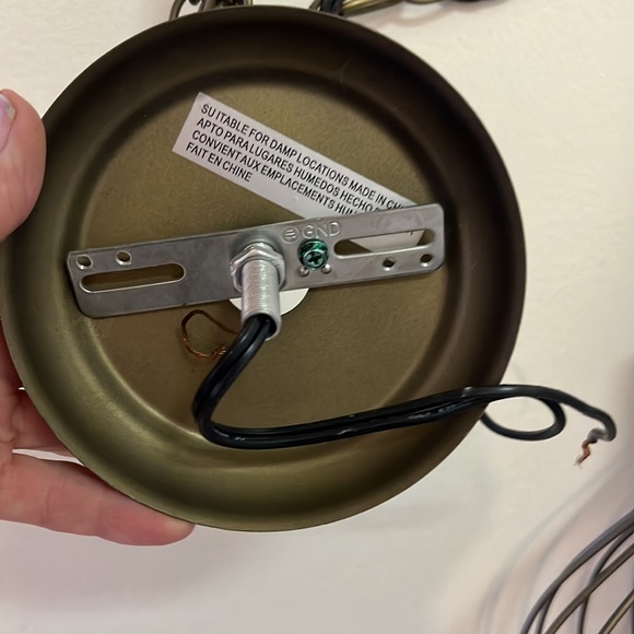 Chandelier Brass with Crystals - Picture 4 of 12